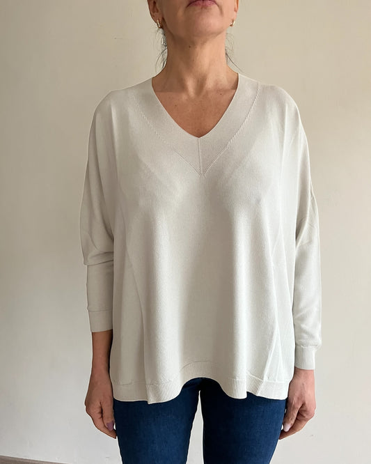 Maglia scatoletta scollo V art. 101508 CHEAP&CHIC