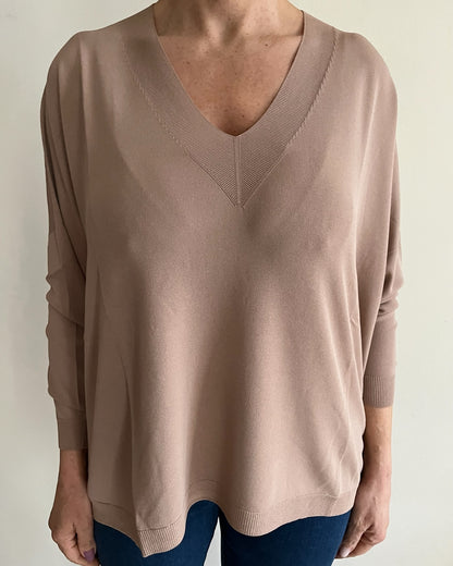 Maglia scatoletta scollo V art. 101508 CHEAP&CHIC
