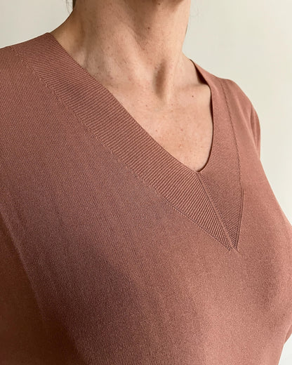 Maglia scatoletta scollo V art. 101508 CHEAP&CHIC
