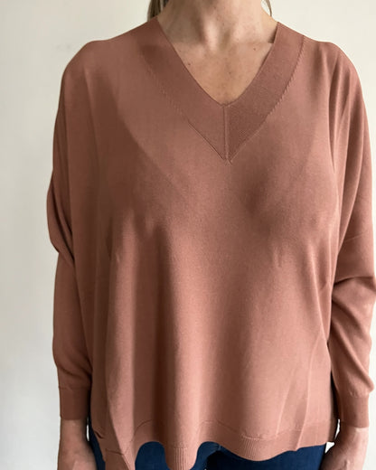 Maglia scatoletta scollo V art. 101508 CHEAP&CHIC