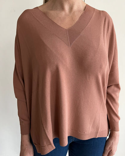 Maglia scatoletta scollo V art. 101508 CHEAP&CHIC