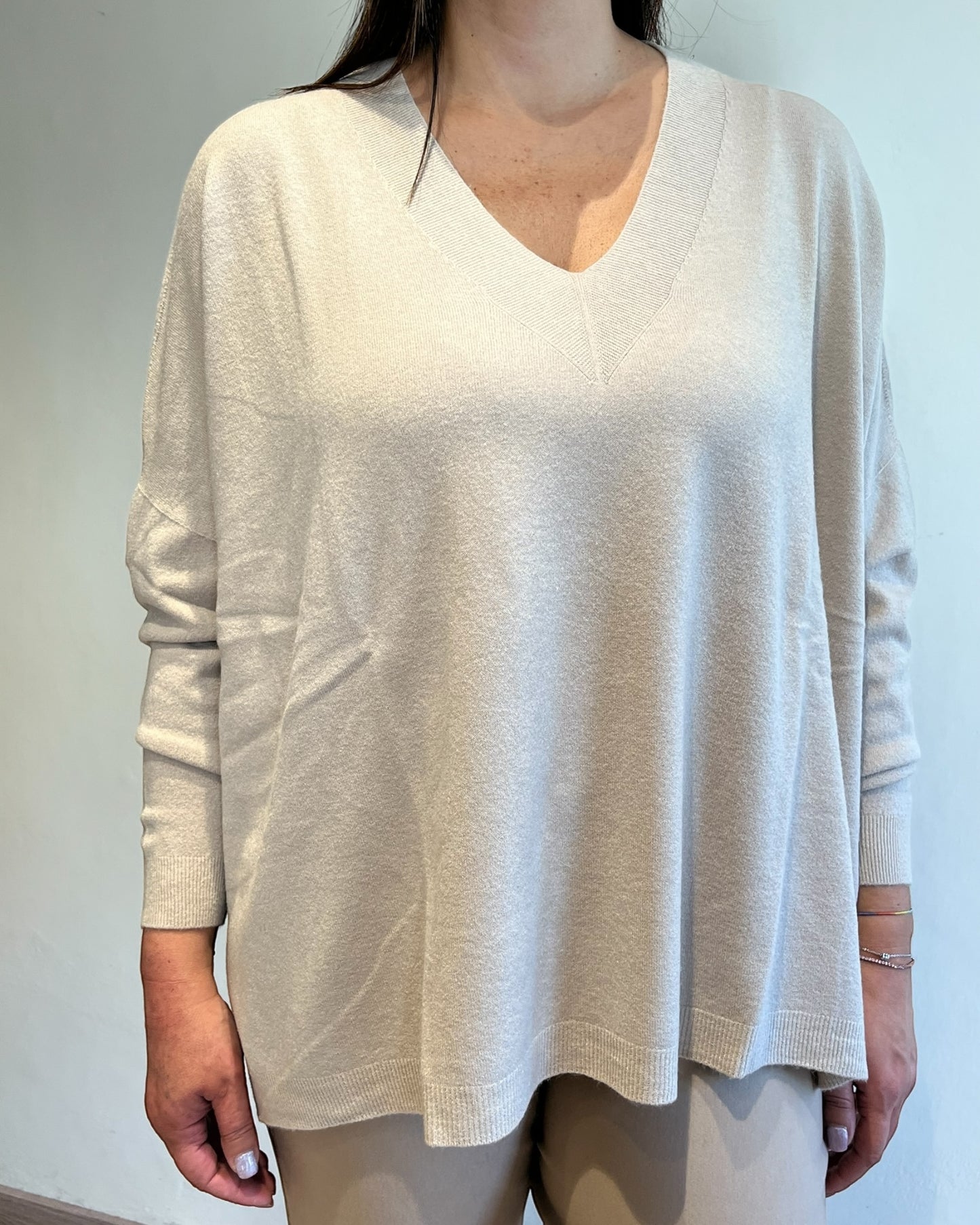 Maglia over scollo V art. 52019 CHEAP&CHIC