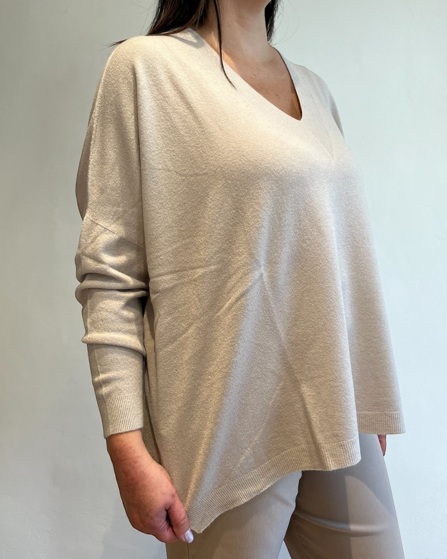 Maglia over scollo V art. 52019 CHEAP&CHIC