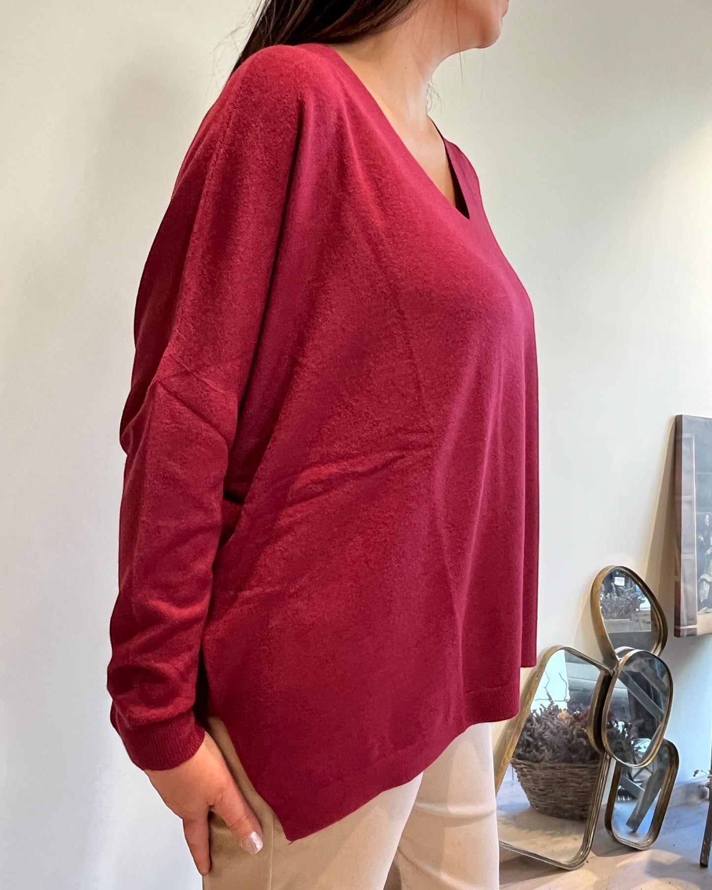 Maglia over scollo V art. 52019 CHEAP&CHIC