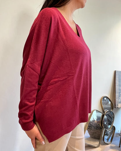 Maglia over scollo V art. 52019 CHEAP&CHIC