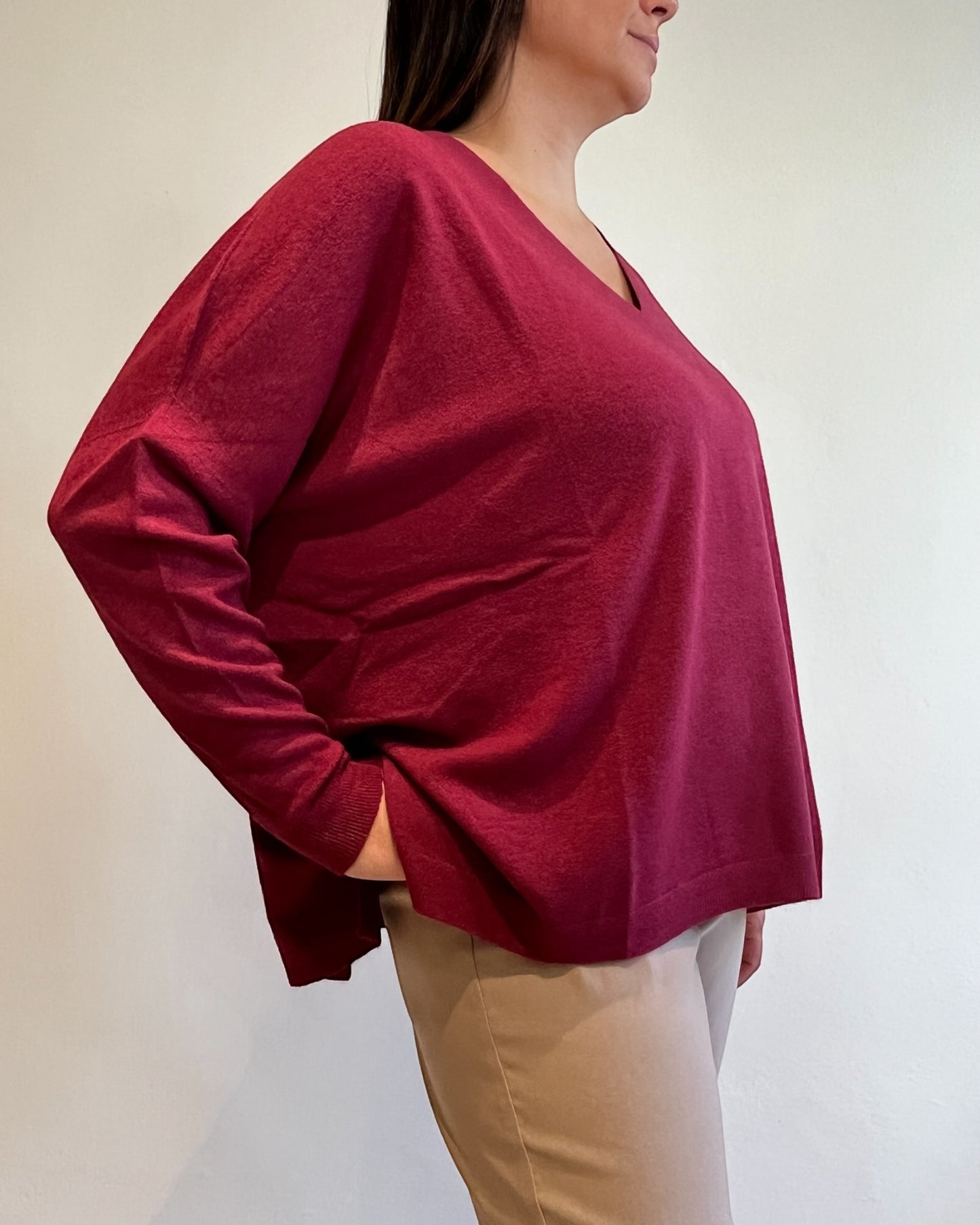 Maglia over scollo V art. 52019 CHEAP&CHIC