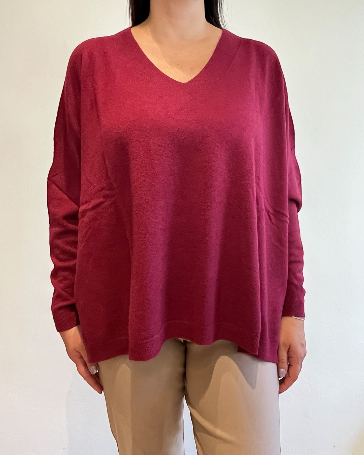 Maglia over scollo V art. 52019 CHEAP&CHIC