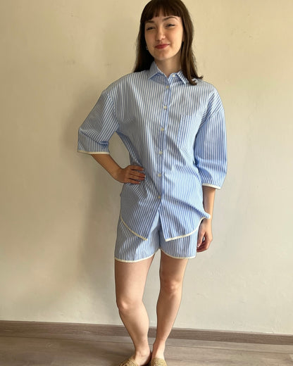 Camicia over righe art. TAB2355 VICOLO