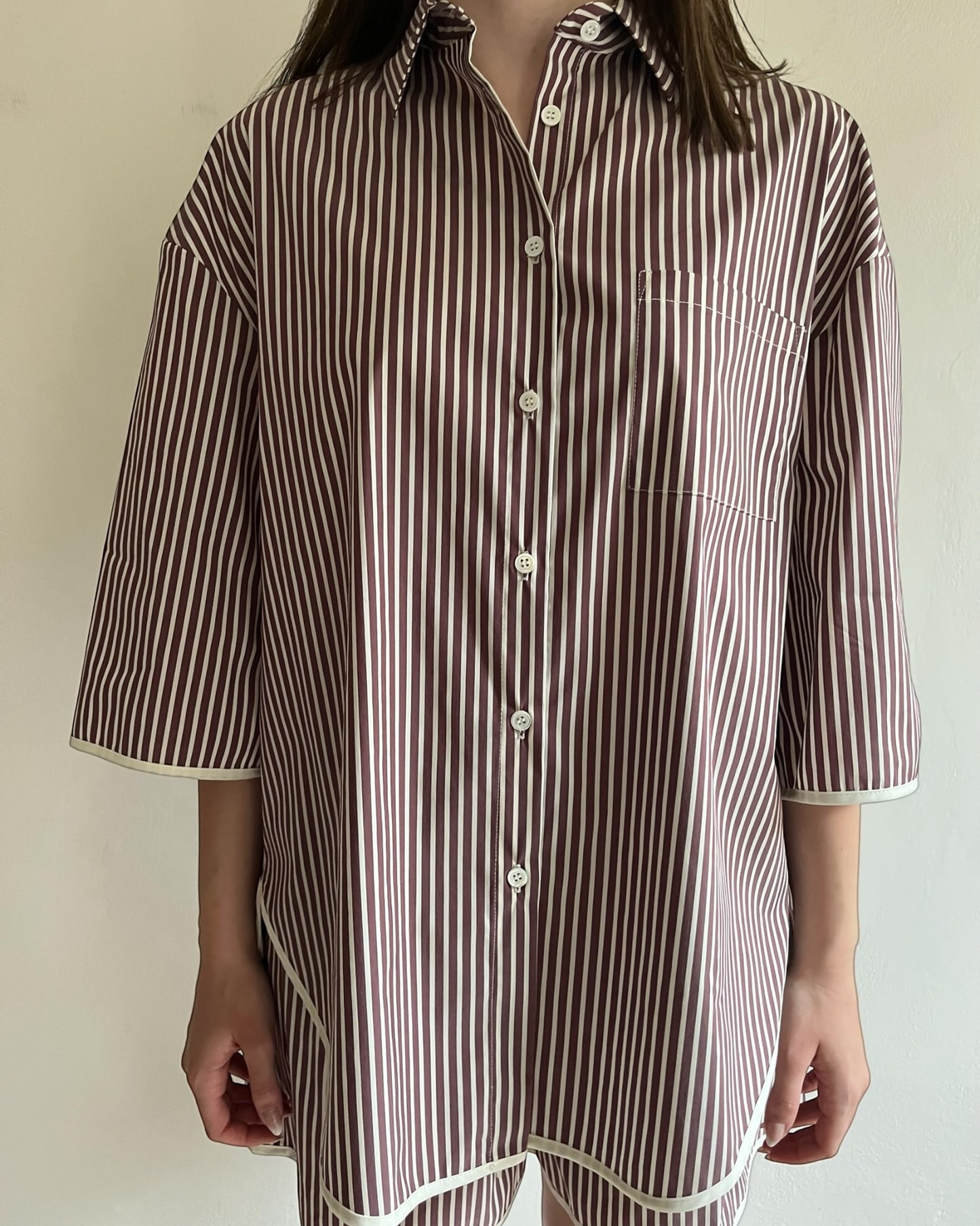 Camicia over righe art. TAB2355 VICOLO