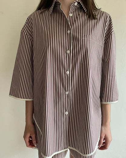 Camicia over righe art. TAB2355 VICOLO