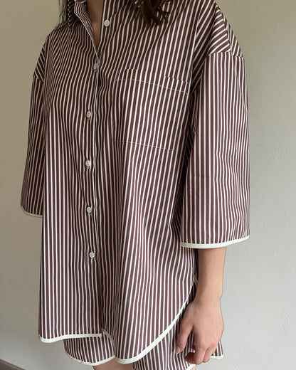 Camicia over righe art. TAB2355 VICOLO