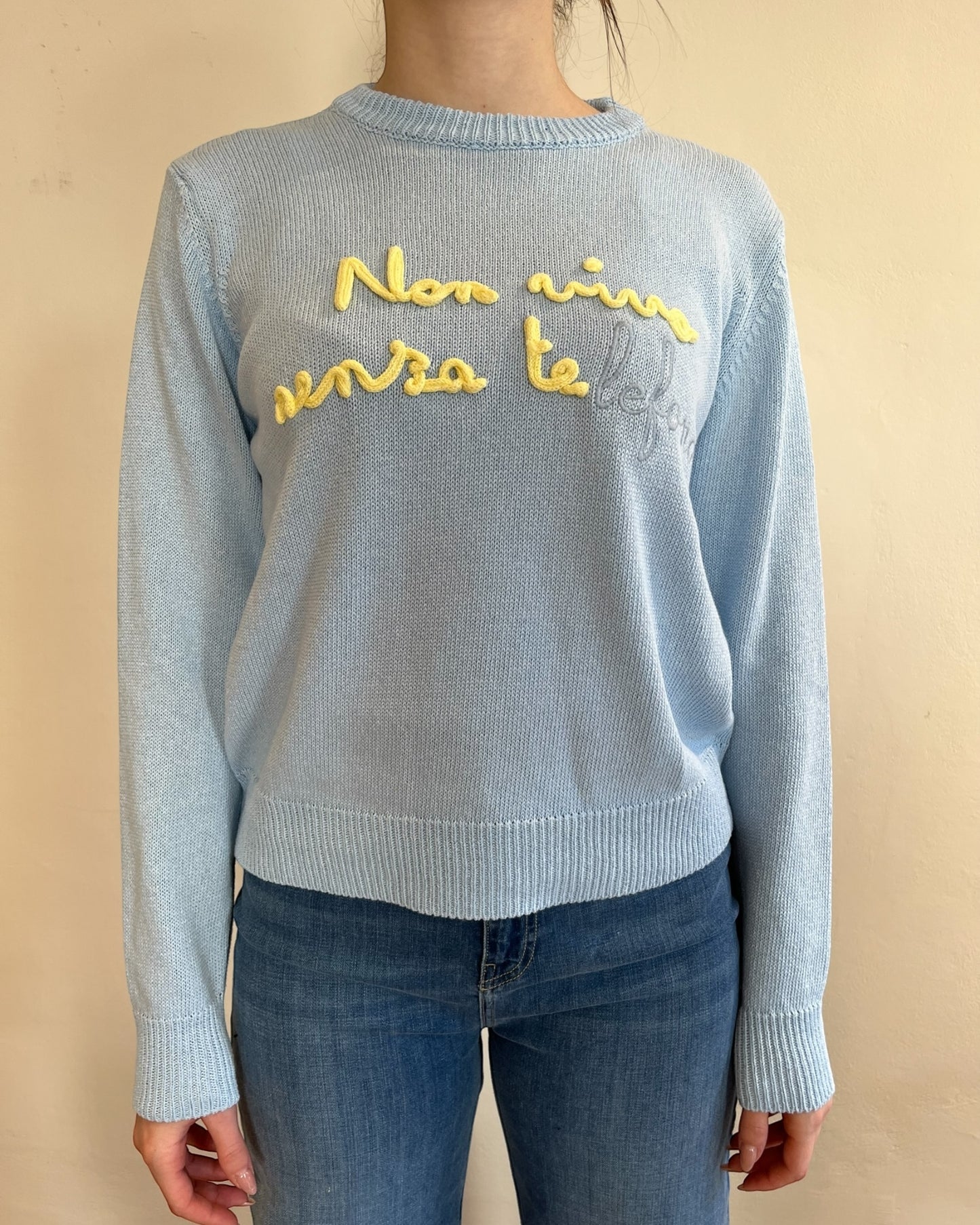 Maglia “Non vivo senza te lefono” art. 1655-03 CHEAP&CHIC