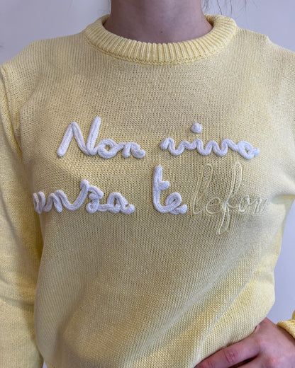 Maglia “Non vivo senza te lefono” art. 1655-03 CHEAP&CHIC