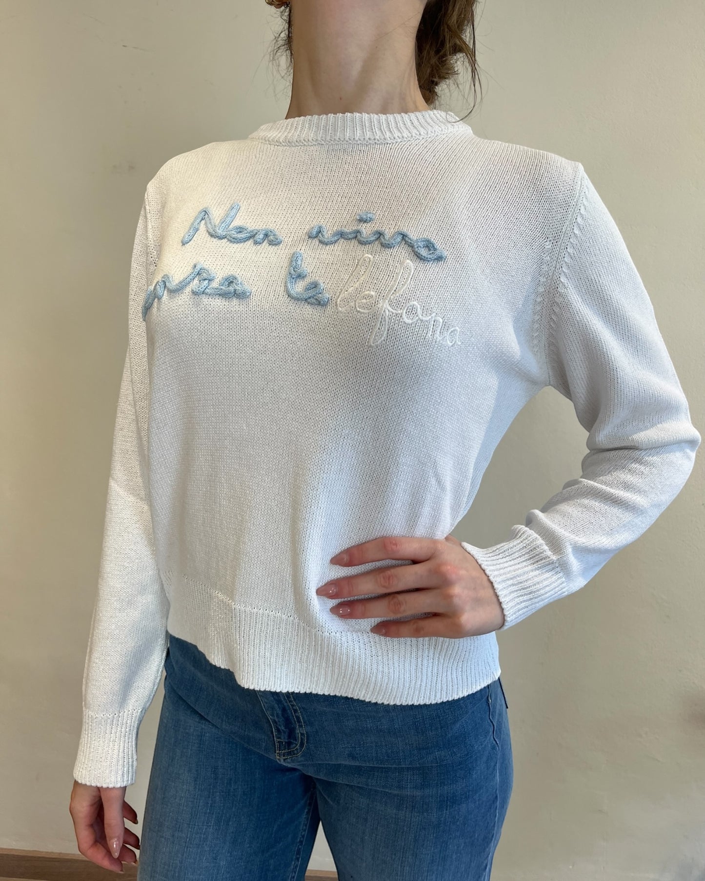 Maglia “Non vivo senza te lefono” art. 1655-03 CHEAP&CHIC