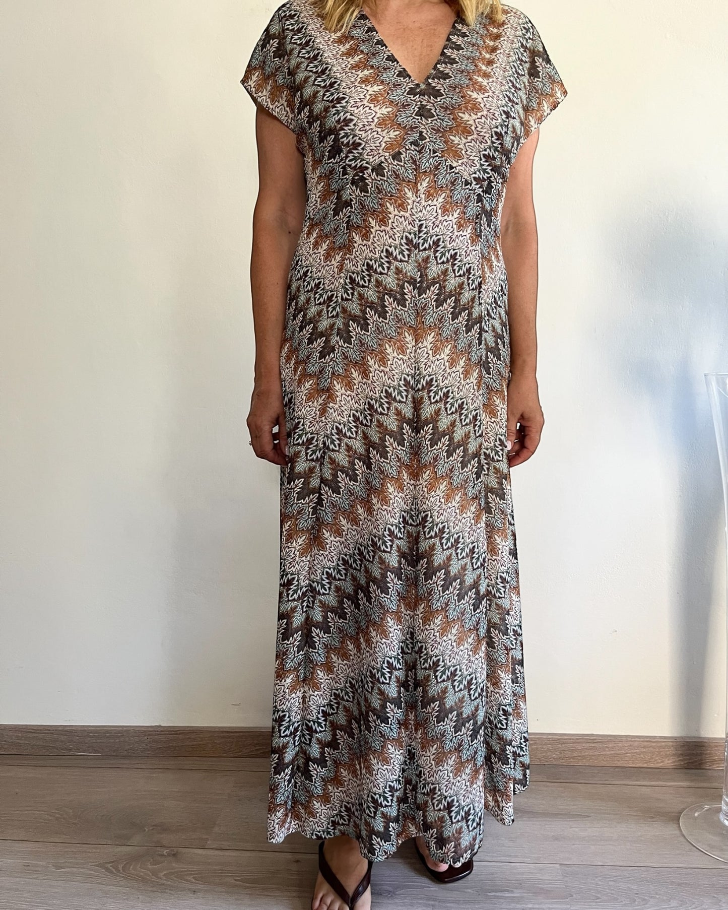 Abito fantasia in maglia art.70302 CARLA FERRONI