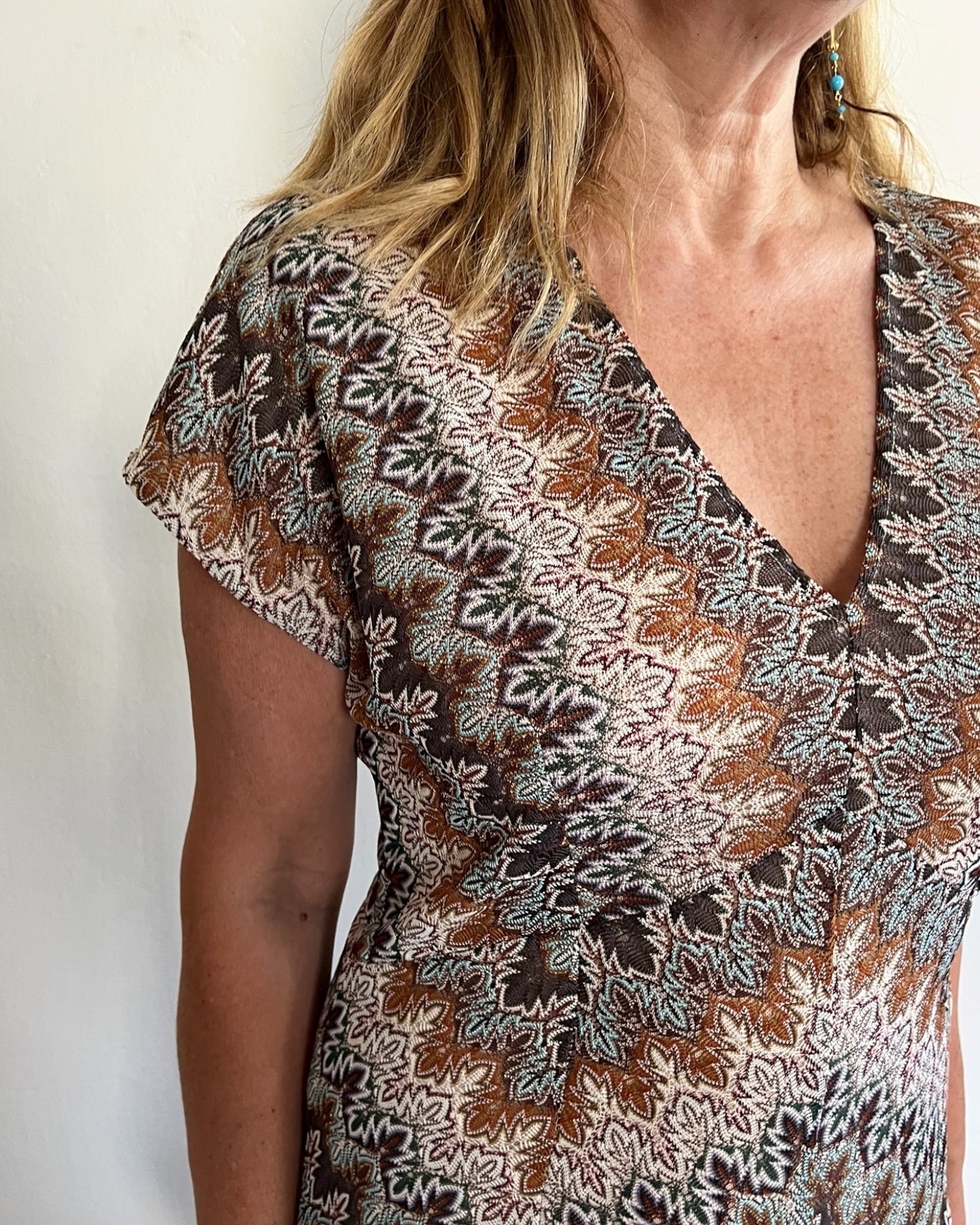 Abito fantasia in maglia art.70302 CARLA FERRONI