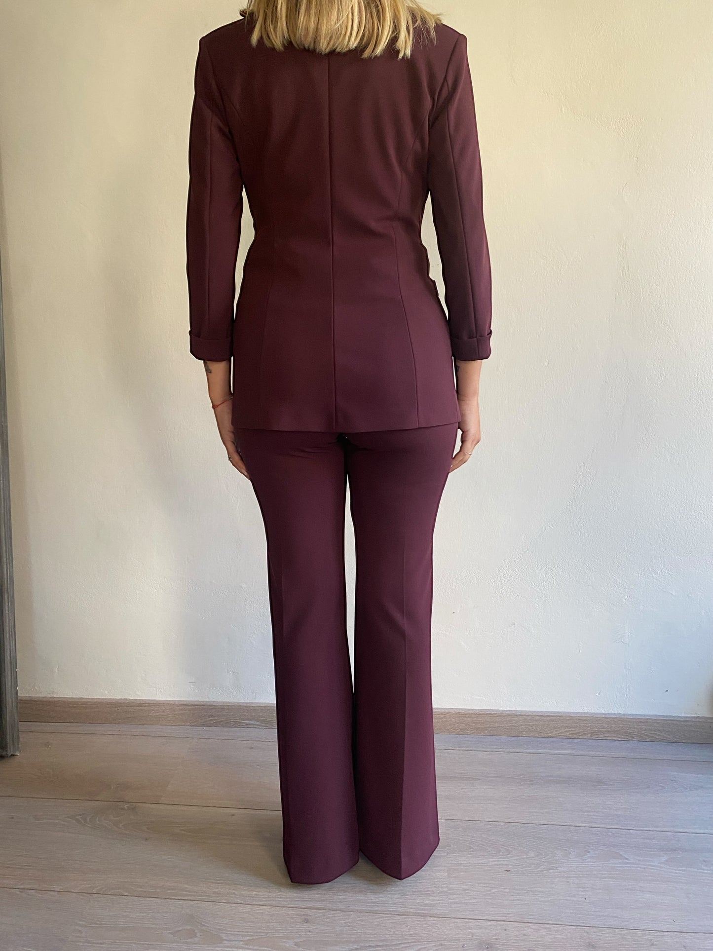 Tailleur giacca + pantalone flare art. N010KAW IMPERIAL