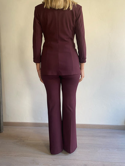 Tailleur giacca + pantalone flare art. N010KAW IMPERIAL