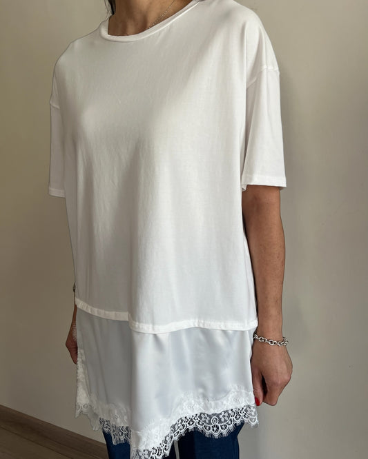 T-SHIRT BALZA IN PIZZO art.P26BU414 DEJAVU