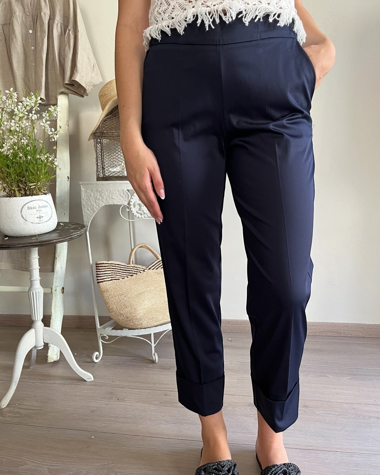 Pantalone con risvolto art. S39XBE FURFARAS SANDRO FERRONE