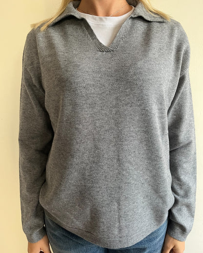 Polo scollo V manica lunga art. 520913 CHEAP&CHIC