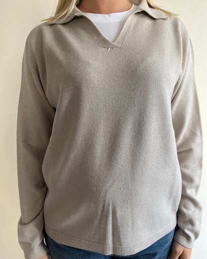 Polo scollo V manica lunga art. 520913 CHEAP&CHIC