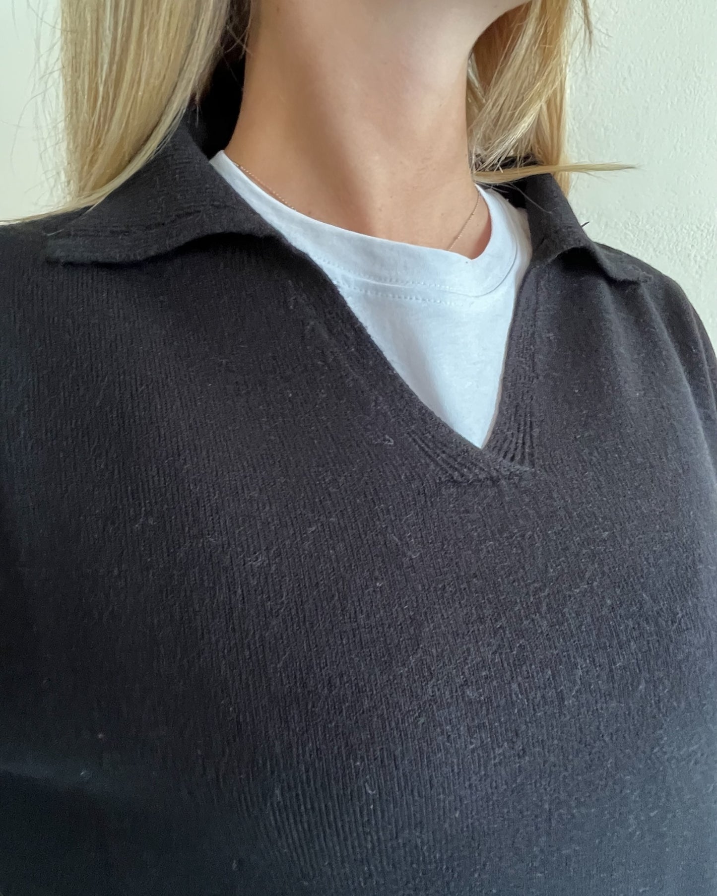 Polo scollo V manica lunga art. 520913 CHEAP&CHIC