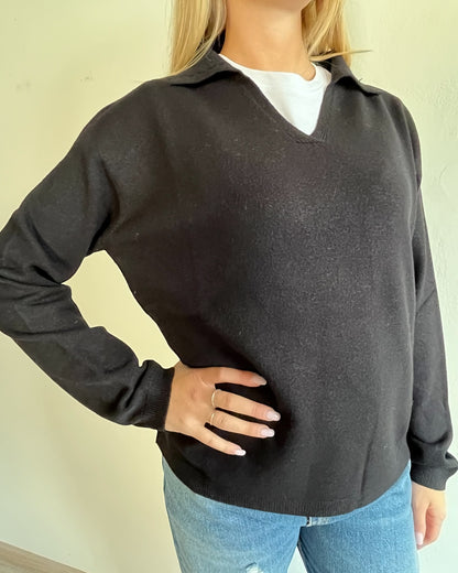 Polo scollo V manica lunga art. 520913 CHEAP&CHIC