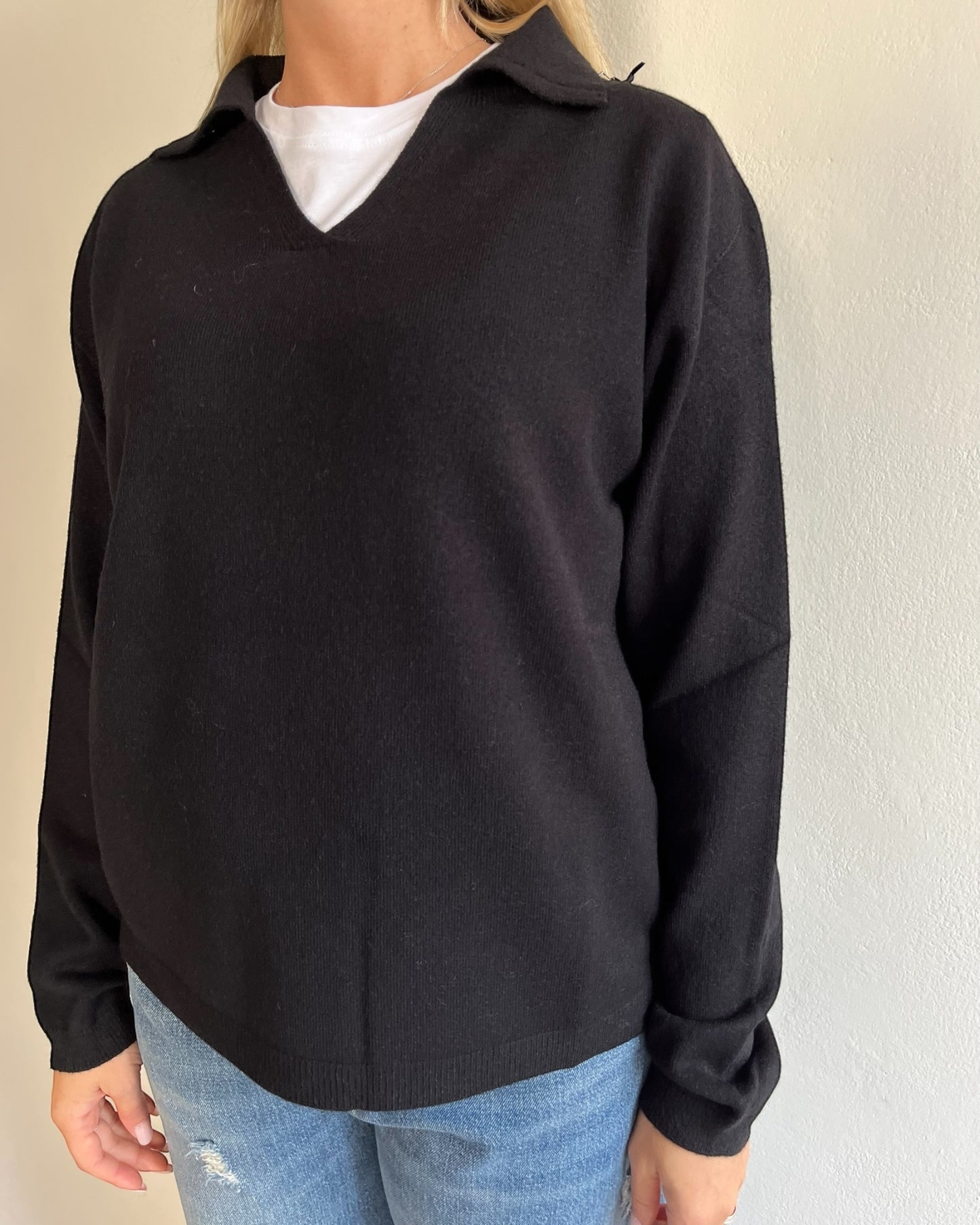 Polo scollo V manica lunga art. 520913 CHEAP&CHIC