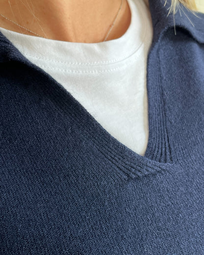 Polo scollo V manica lunga art. 520913 CHEAP&CHIC