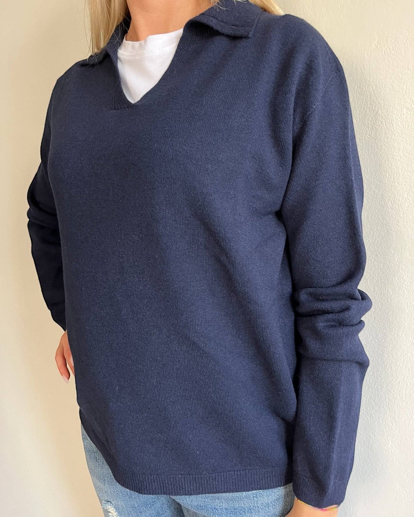 Polo scollo V manica lunga art. 520913 CHEAP&CHIC