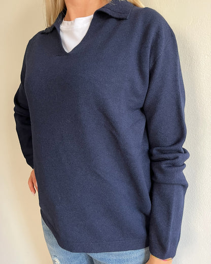 Polo scollo V manica lunga art. 520913 CHEAP&CHIC