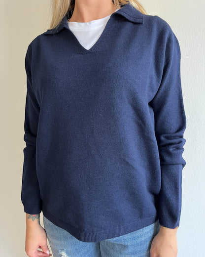 Polo scollo V manica lunga art. 520913 CHEAP&CHIC