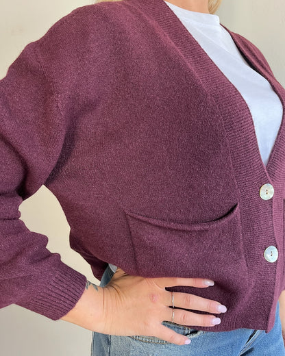 Cardigan crop con tasche art. 57058 CHEAP&CHIC