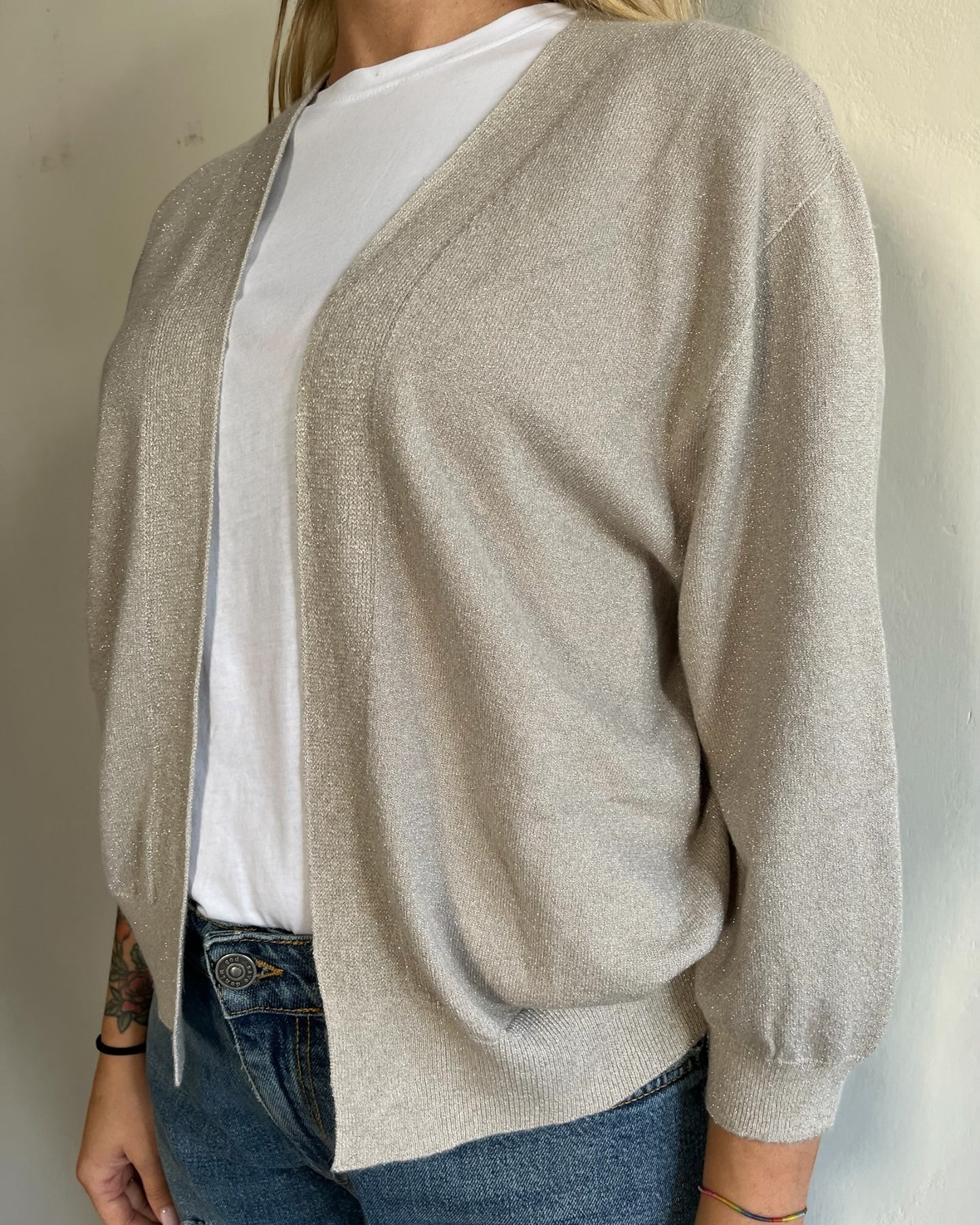 Cardigan crop lurex art. 520127 CHEAP&CHIC