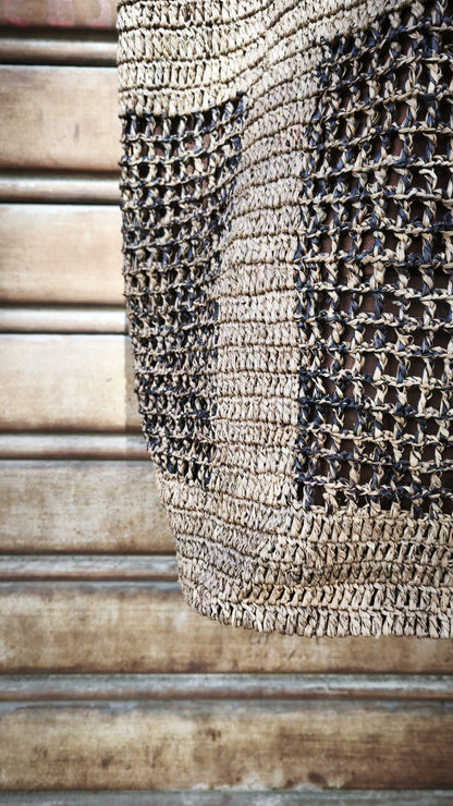Borsa in rafia con 2 colori NATURELLEMENT