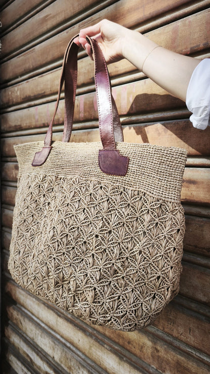 Borsa in rafia Rosy NATURELLEMENT