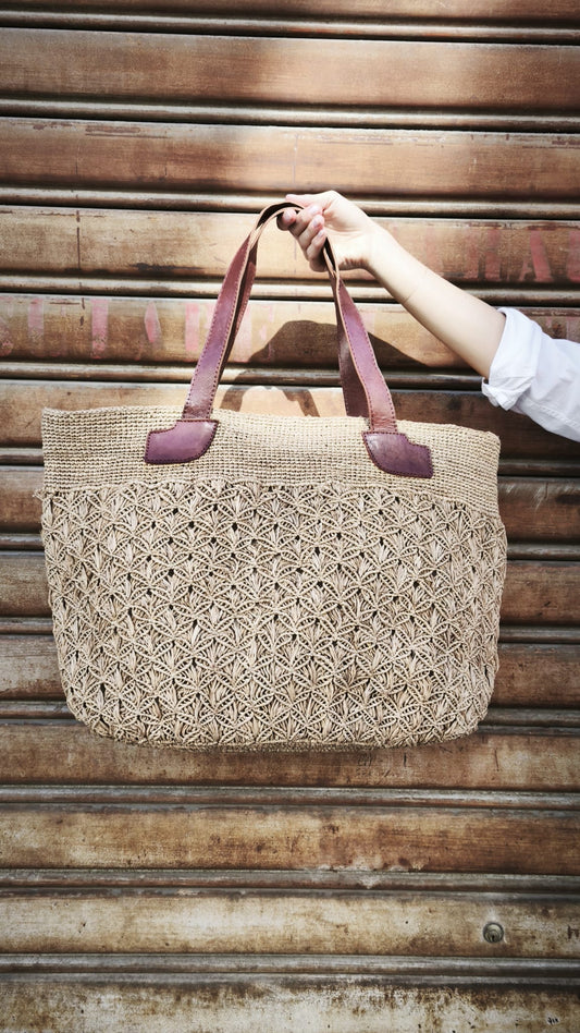 Borsa in rafia Rosy NATURELLEMENT