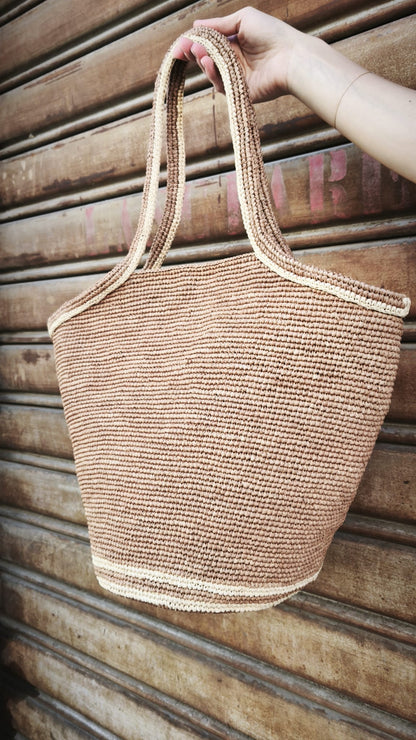 Borsa a mano in rafia HASINA-L LIMAIA