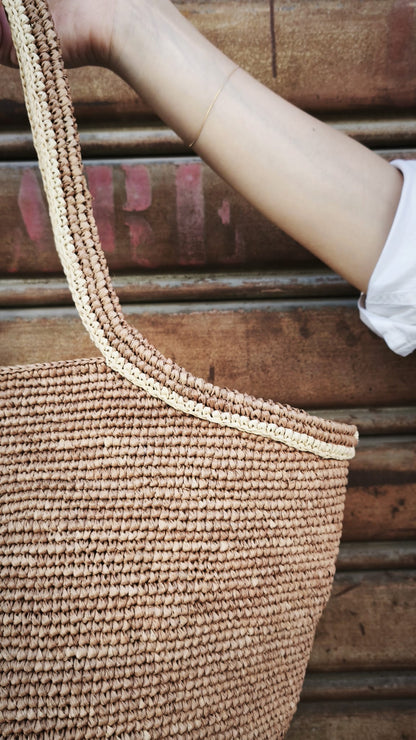 Borsa a mano in rafia HASINA-L LIMAIA