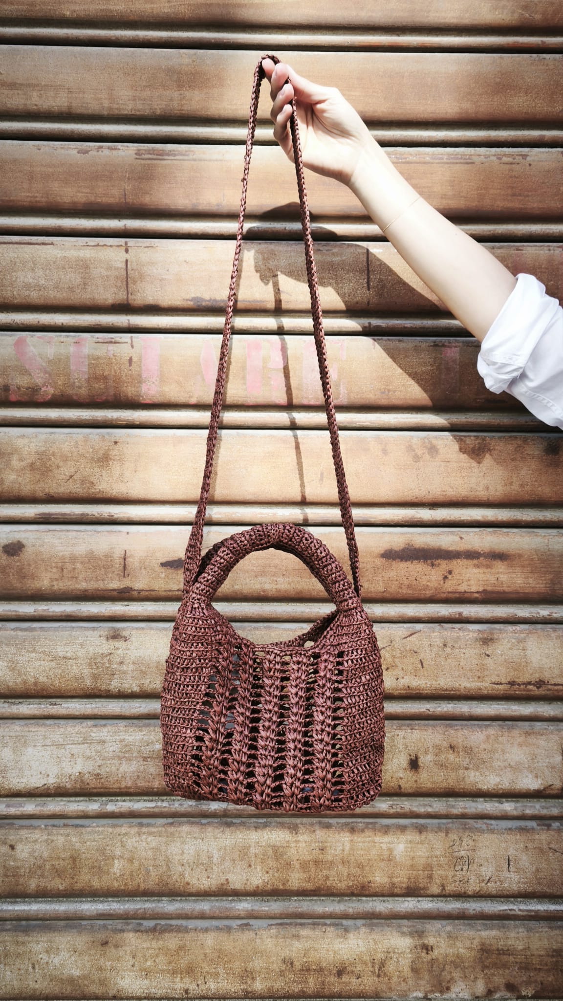 Borsa a mano in rafia con tracolla JADE LIMAIA