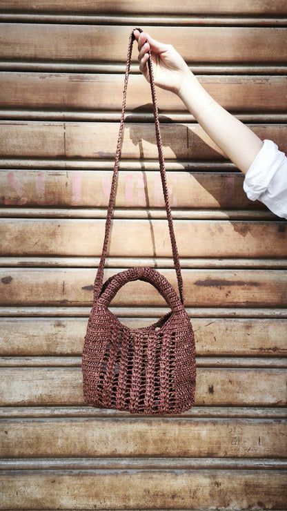 Borsa a mano in rafia con tracolla JADE LIMAIA