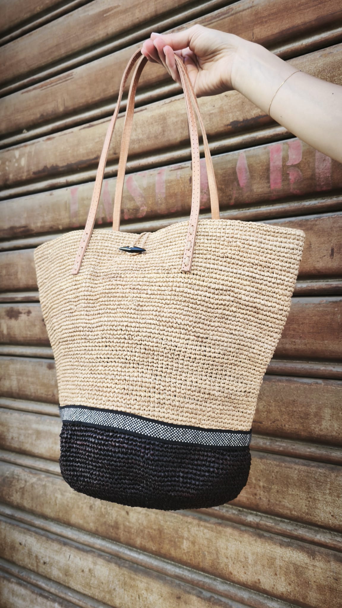 Borsa rafia art.AM703 ELIANINO LE VOYAGE EN PANIER