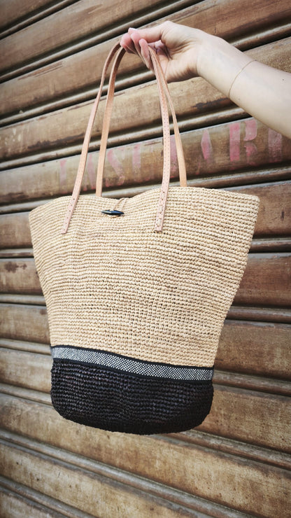 Borsa rafia art.AM703 ELIANINO LE VOYAGE EN PANIER