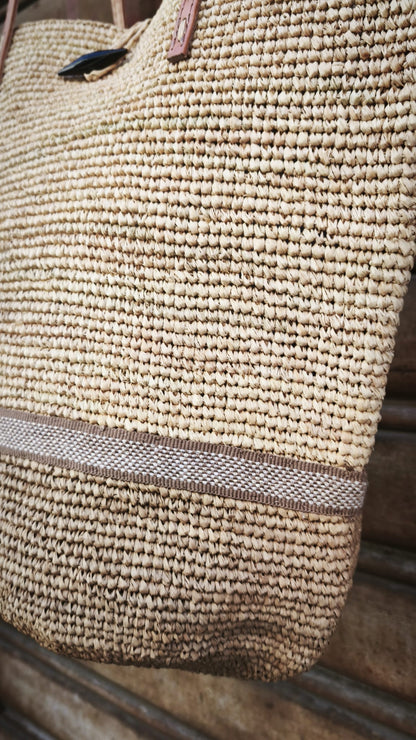 Borsa rafia art.AM703 ELIANINO LE VOYAGE EN PANIER