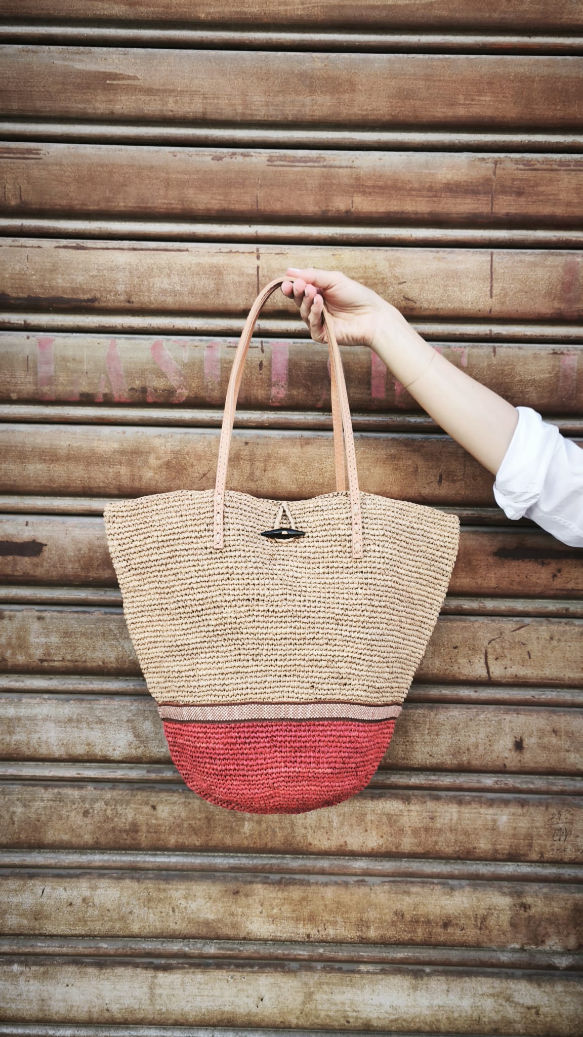 Borsa rafia art.AM703 ELIANINO LE VOYAGE EN PANIER