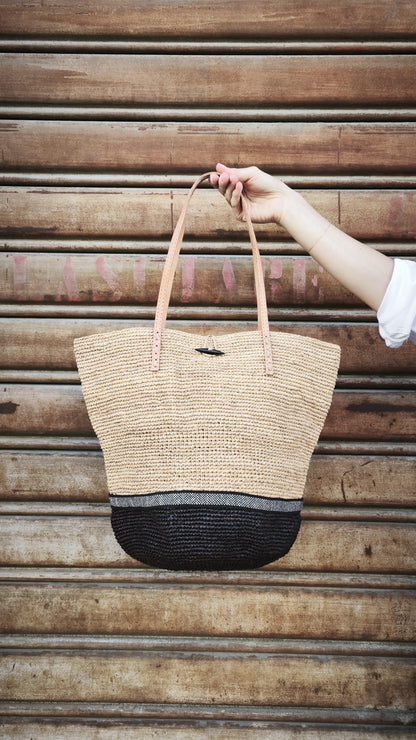 Borsa rafia art.AM703 ELIANINO LE VOYAGE EN PANIER