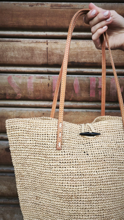 Borsa rafia art.AM703 ELIANINO LE VOYAGE EN PANIER