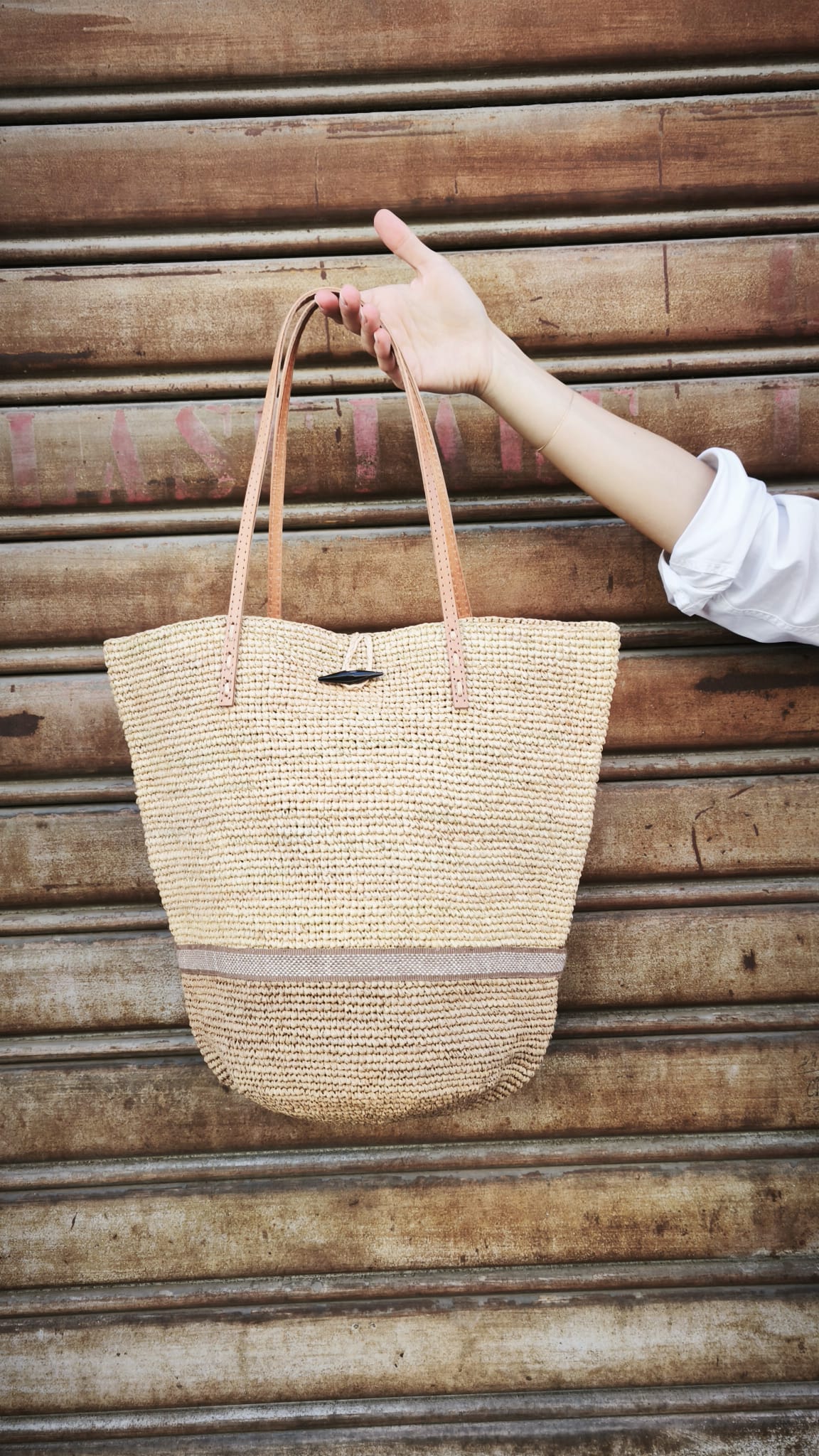 Borsa rafia art.AM703 ELIANINO LE VOYAGE EN PANIER