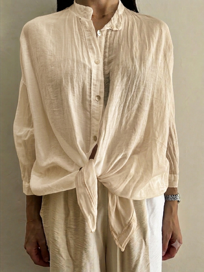 Camicia coreana in mussola art.BM164 CHEAP&CHIC